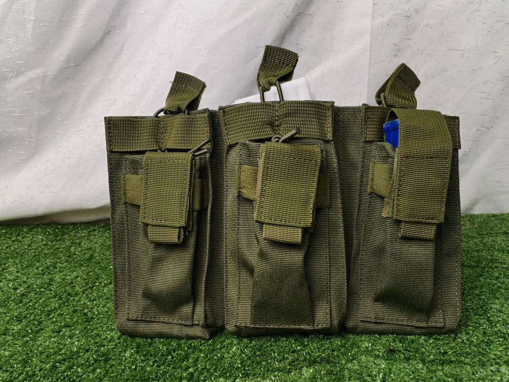 BOLSITO TRIPLE PORTA ALIMENTADORAS FUSIL/GLOVK SISTEMA MOLLE