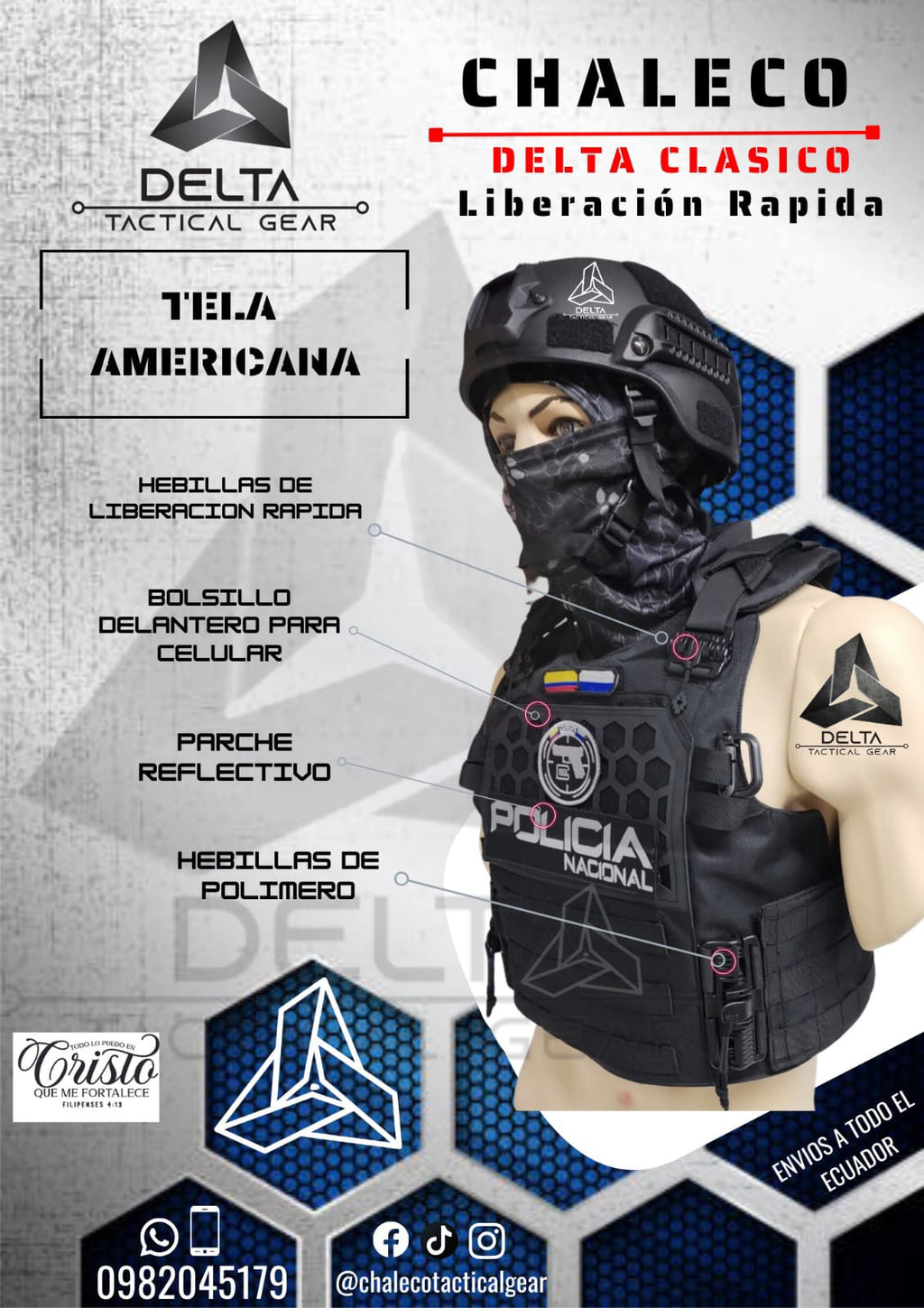 CHALECOS  DELTA BASICO REGULAR